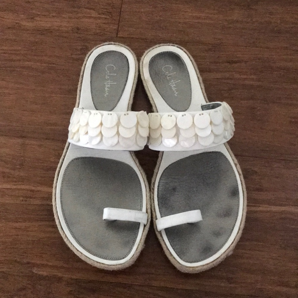 Cole Haan Sandals with Shell accents